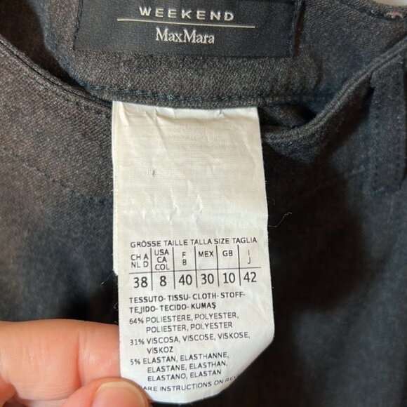 Weekend Max Mara Size 8 High Waist Skinny Dress Pants - Picture 4 of 7